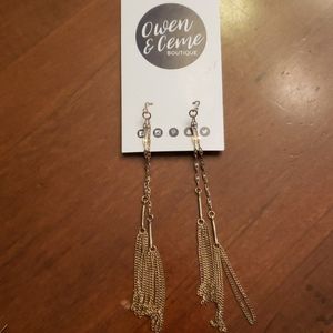 Gold Chain Earrings